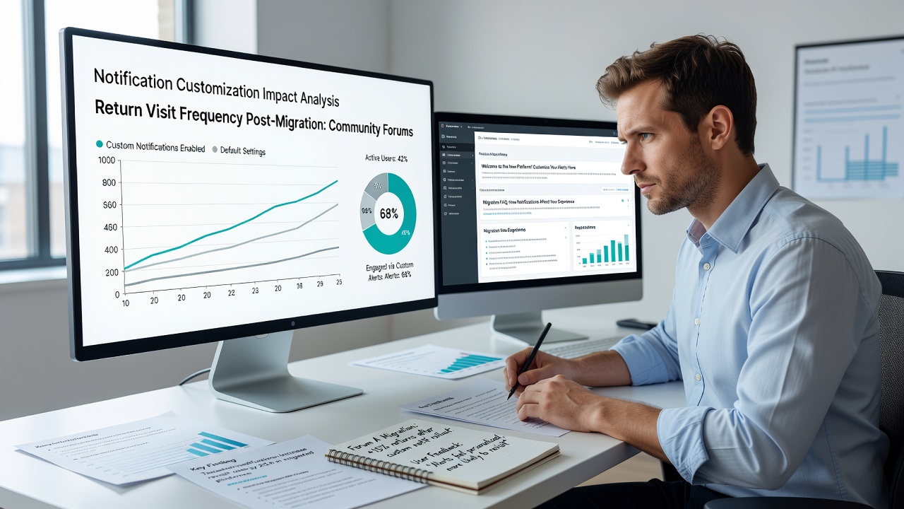 Examining Notification Customization Impacts on Return Visit Frequency in Targeted Web-Based Community Forums After Platform Migrations