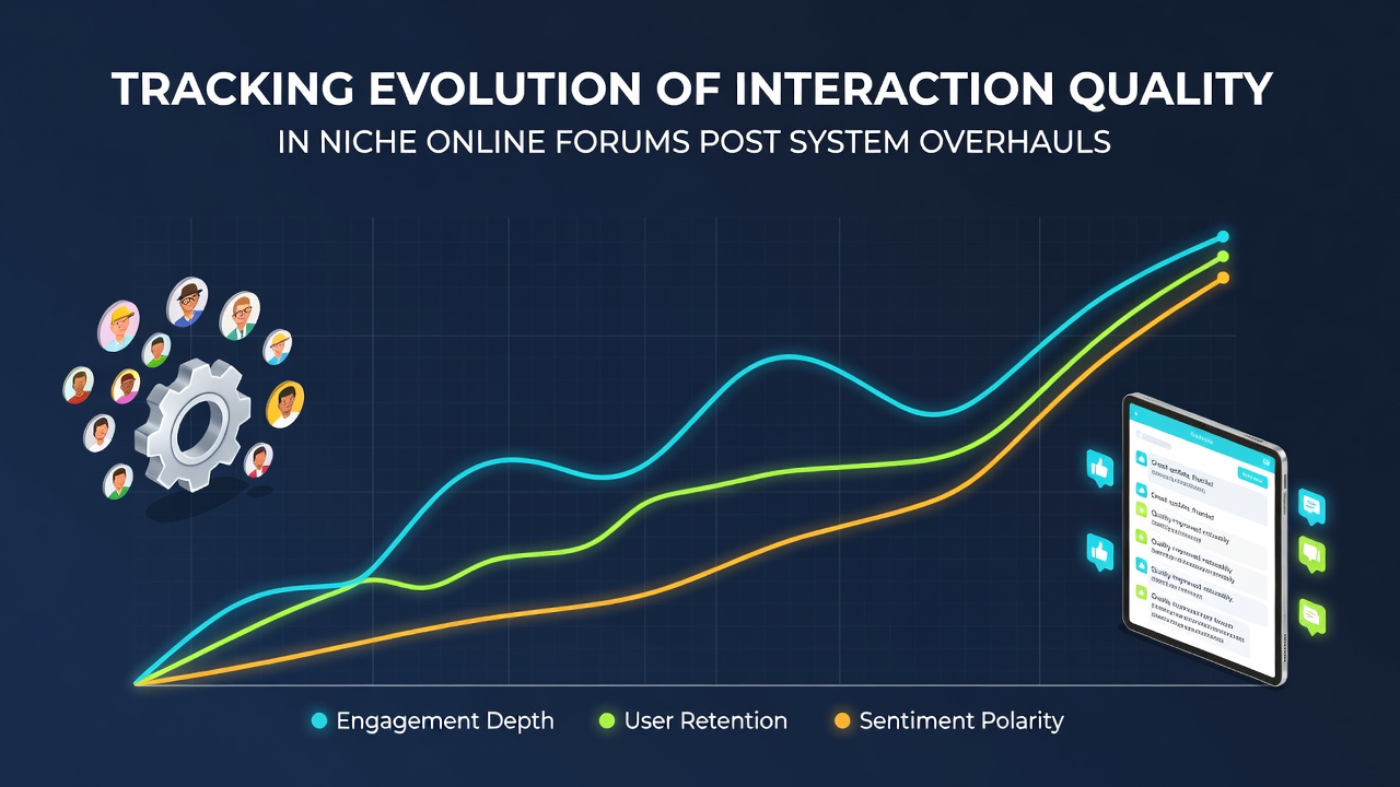 Tracking Evolution of Interaction Quality in Niche Online Forums Post System Overhauls